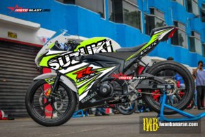 GSX-R150 - PUZZLE WHITE GREEN LIME