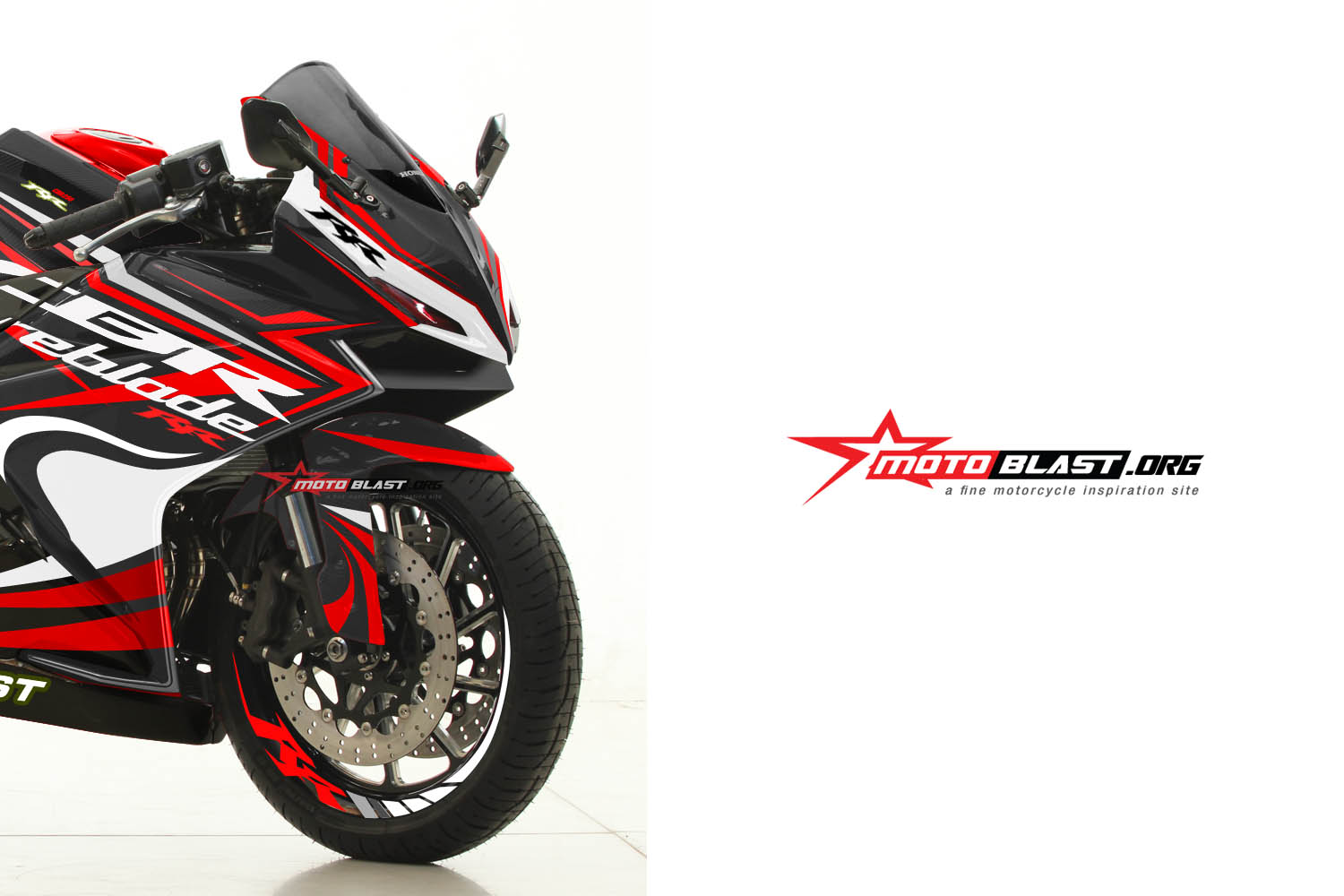 Modifikasi Striping Honda Cbr250rr Black Fireblade Motoblast