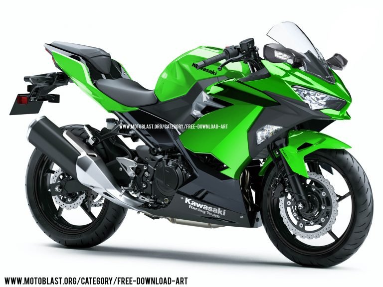 MOCKUP PSD File Ninja 250R 2018 to editing