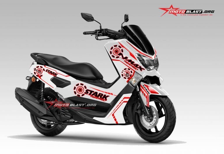 NMAX BLACK STARK INDUSTRIES-white