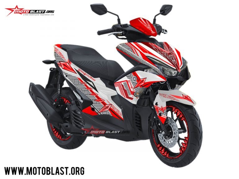 1 AEROX 155 RED BLACK PANTHER
