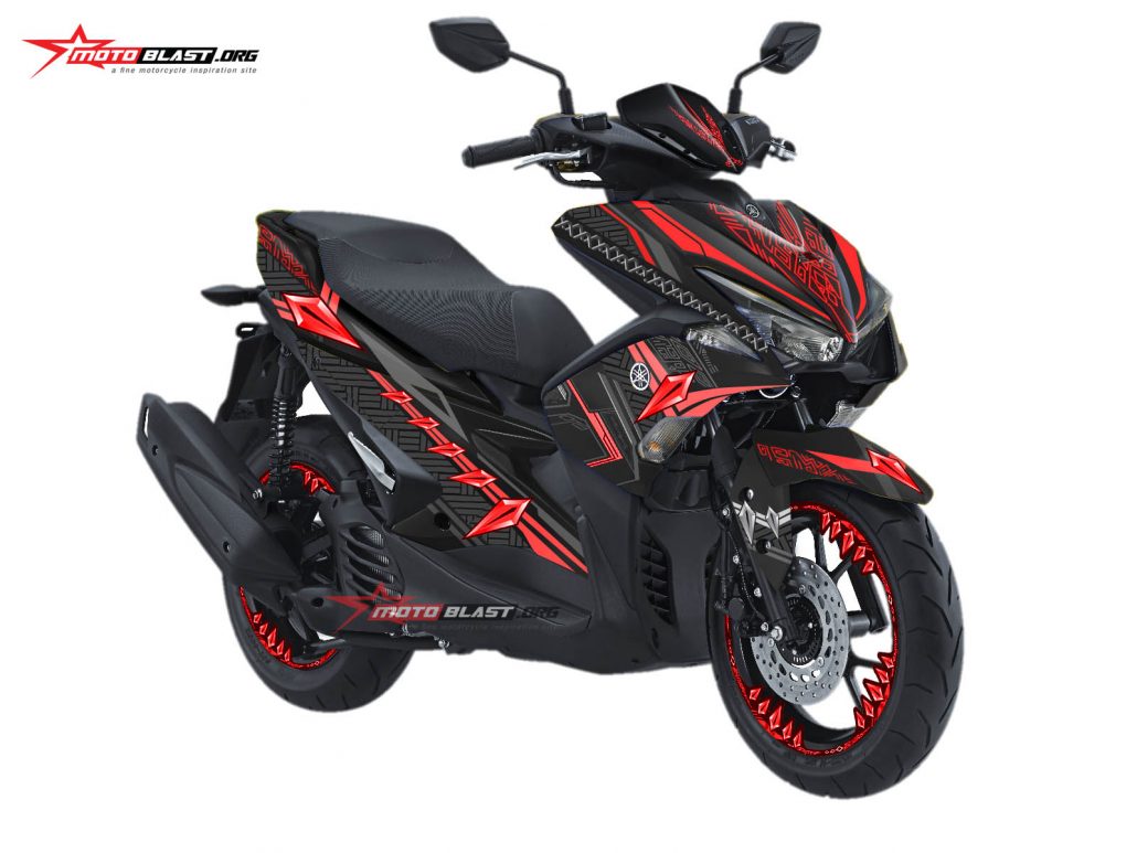 Yamaha Aerox красный