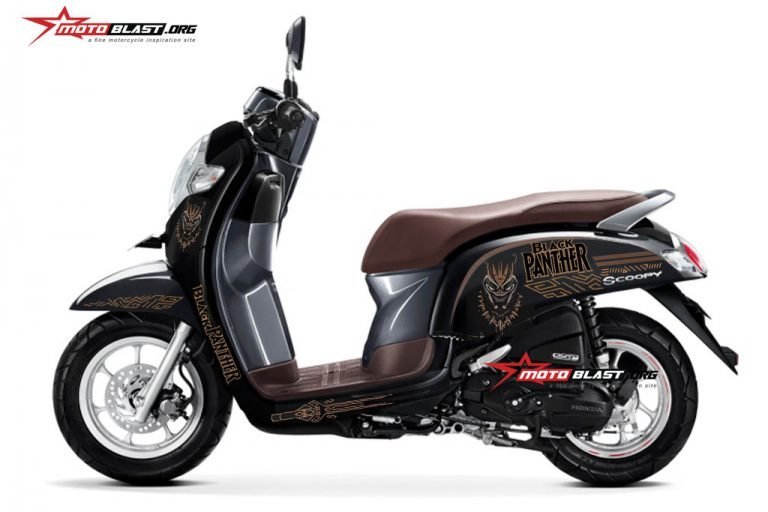 SCOOPY STYLISH BLACK- BLACK PANTHER
