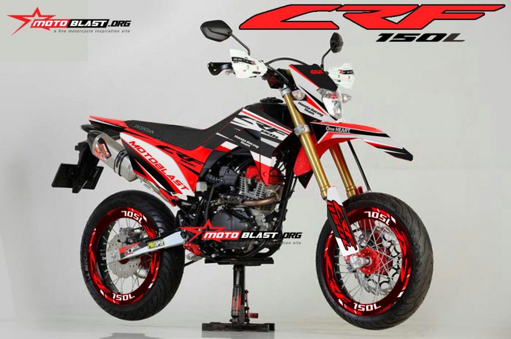 Honda CRF150L Supermoto Red Street Motoblast | MOTOBLAST