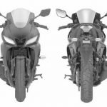 gambar desain paten yamaha r25 facelift 2019 depan belakang