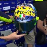 rossi perkenalkan helmet AGV back to misano