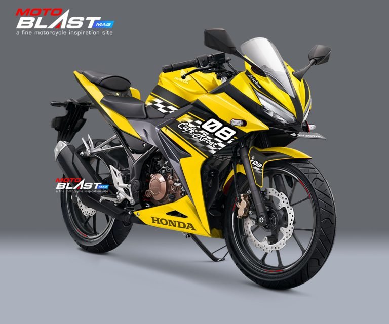 CBR150R 2018-yellow cafe racer