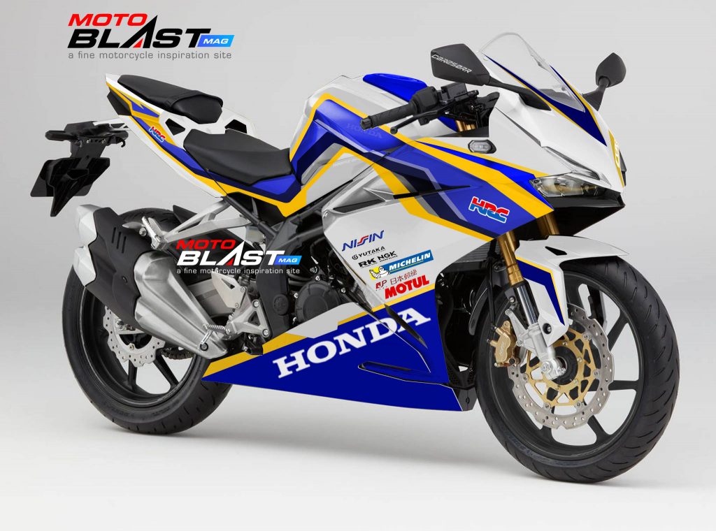 Honda CBR250RR Tricolor Blue  MOTOBLAST