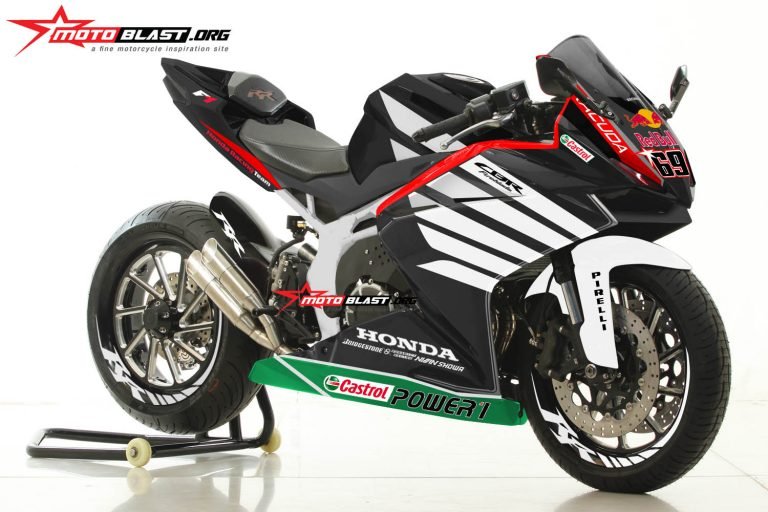 CBR250RR-WSBK WINGS-BLACK WHITE