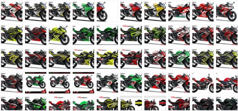 kumpulan modifikasi striping ninja 250sl rr mono motoblast