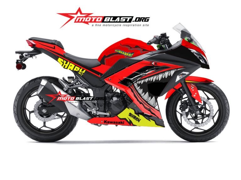 3 NINJA 250R FI RED SHARK2