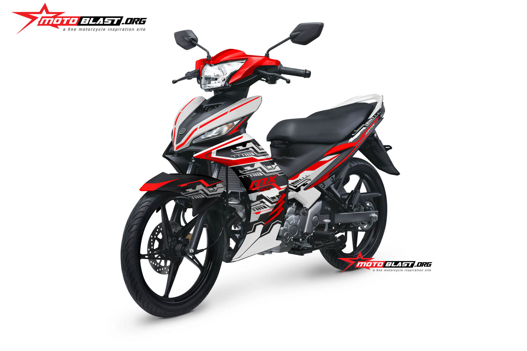 Modifikasi Striping Yamaha New Jupiter MX 135 Hitech | MOTOBLAST