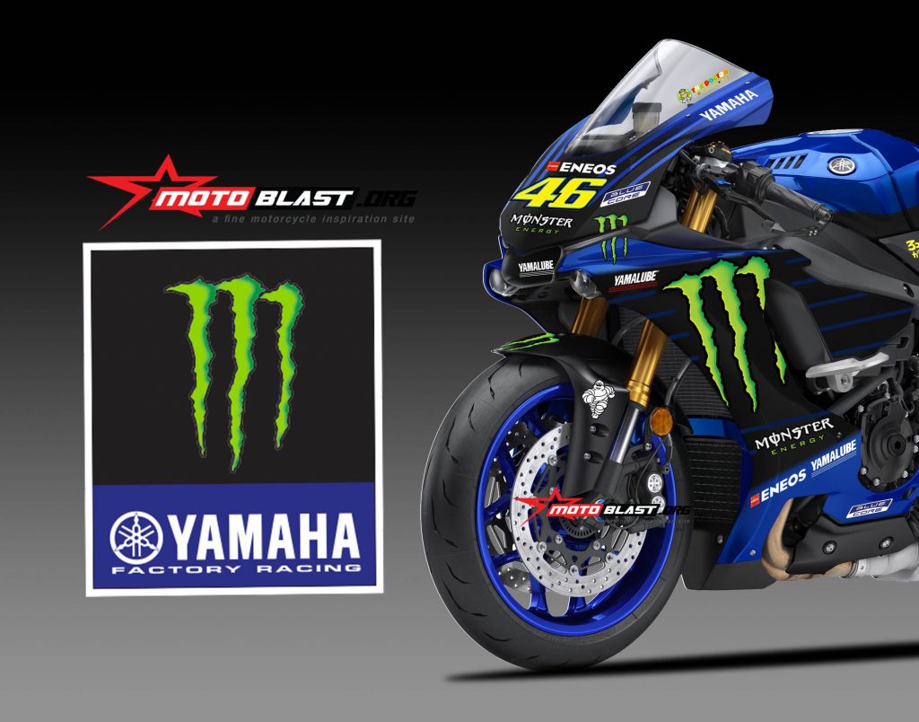 Yamaha R1M Special edition Livery Monster  Energy Motogp 