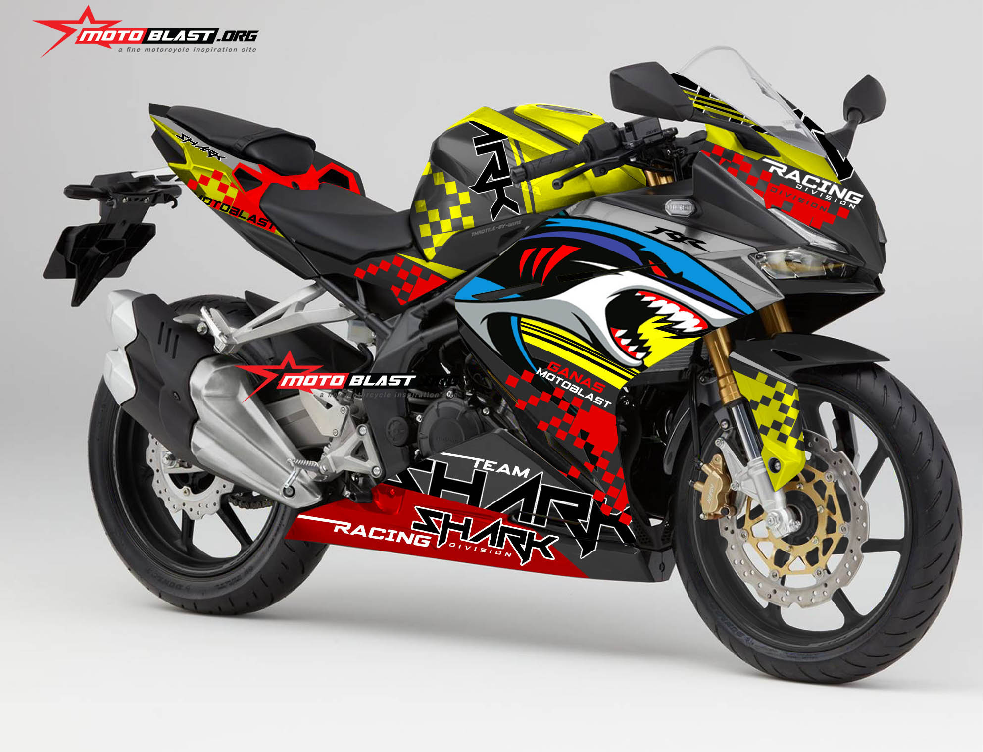 Modifikasi Striping Honda Cbr250rr Shark Race Motoblast