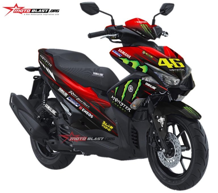 AREOX 155 VVA MONSTER ENERGY GP 2019-RED