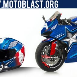 CBR250RR - HJC CAPTAIN AMERICA2