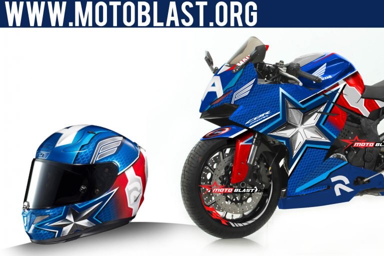 CBR250RR - HJC CAPTAIN AMERICA2