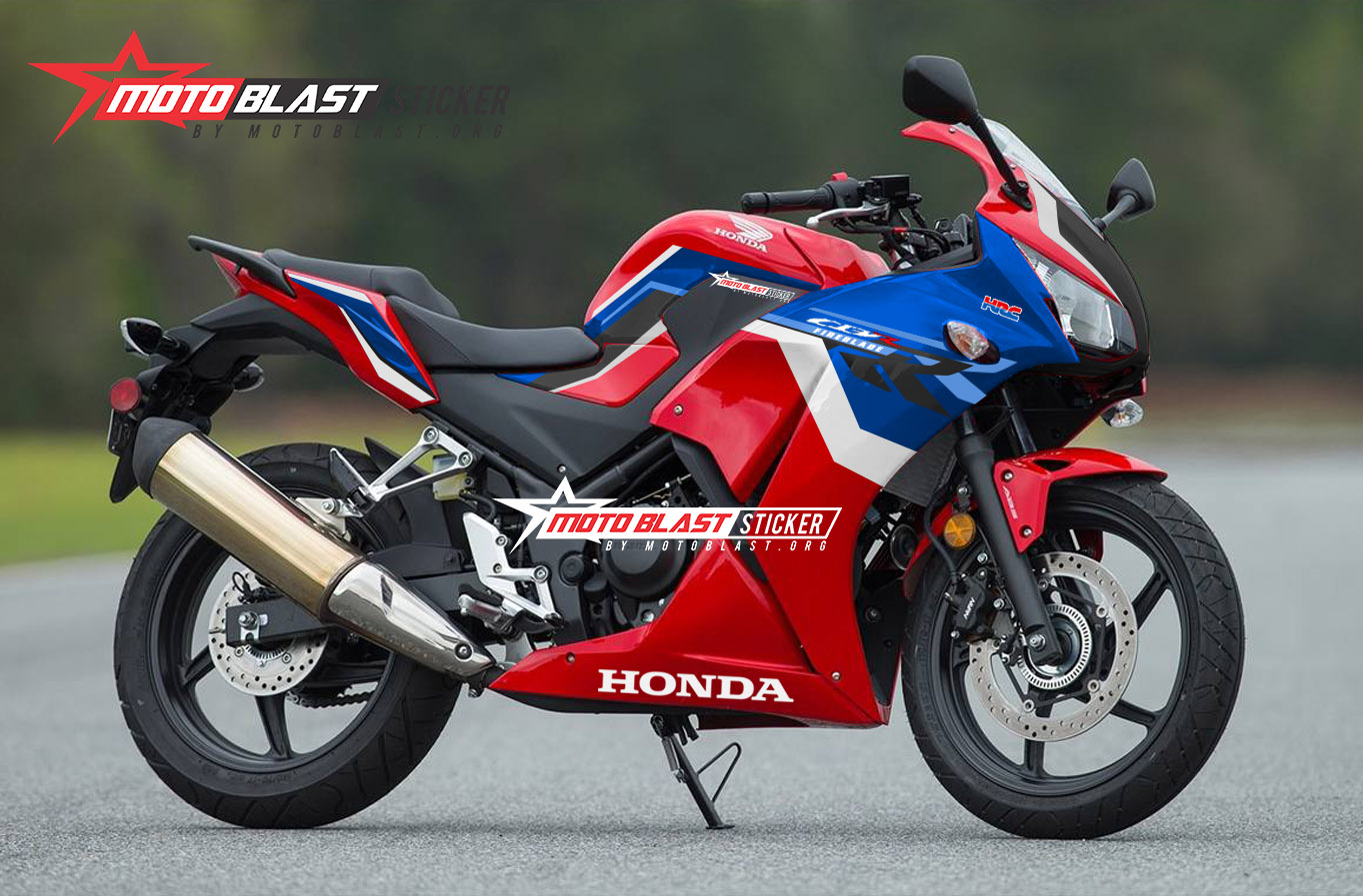 Modifikasi Striping Honda CBR150R Lokal K45 HRC RR-RSP | MOTOBLAST