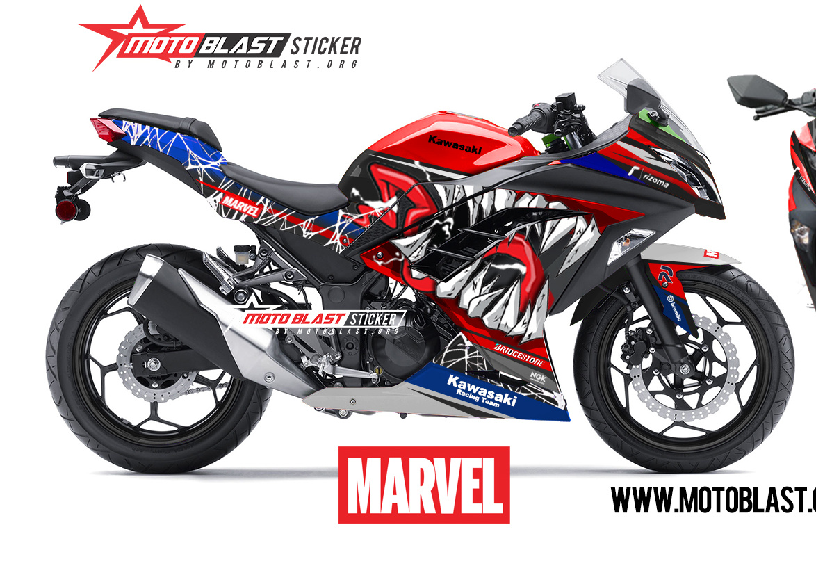 Modifikasi striping Kawasaki Ninja 250R Fi Venom | MOTOBLAST