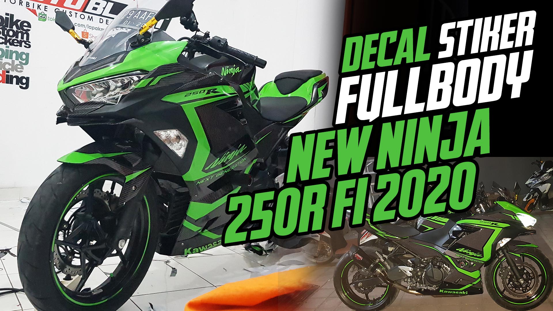 Vlog : Pemasangan Decal stiker New Ninja 250R | MOTOBLAST