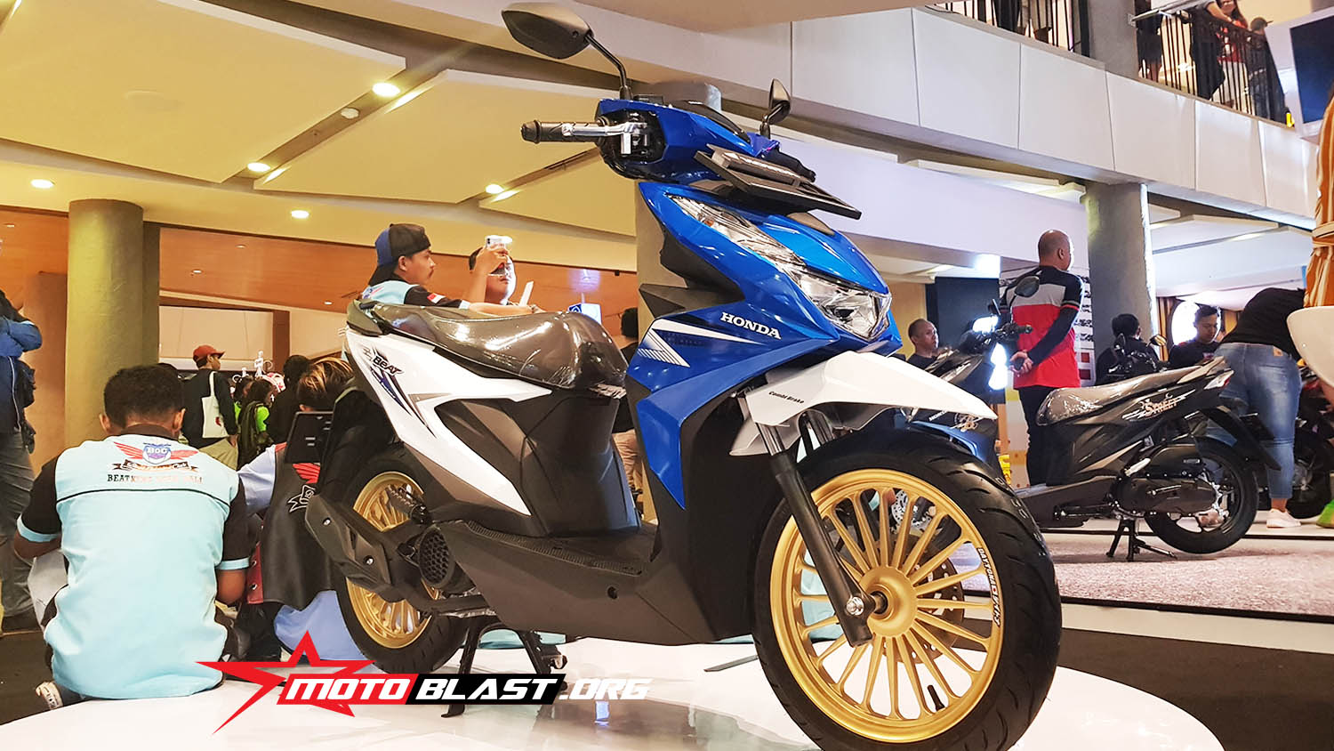  New  beAT  Ganteng maksimal modal Velg Gold MOTOBLAST