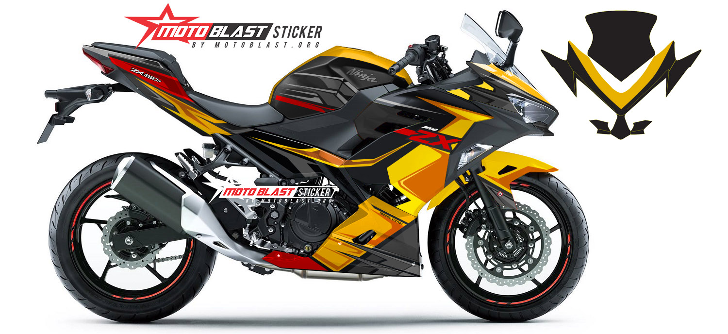 Modifikasi Striping Kawasaki Ninja 250R Fi Yellow Sport | MOTOBLAST