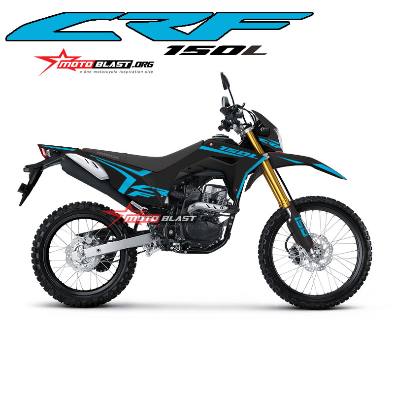 Modifikasi striping Honda CRF150L black simpel | MOTOBLAST