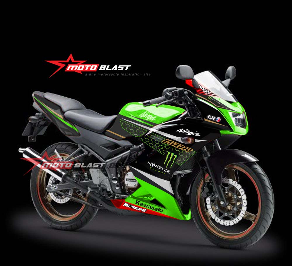 Modifikasi striping Ninja 150rr KRT - MOTOBLAST