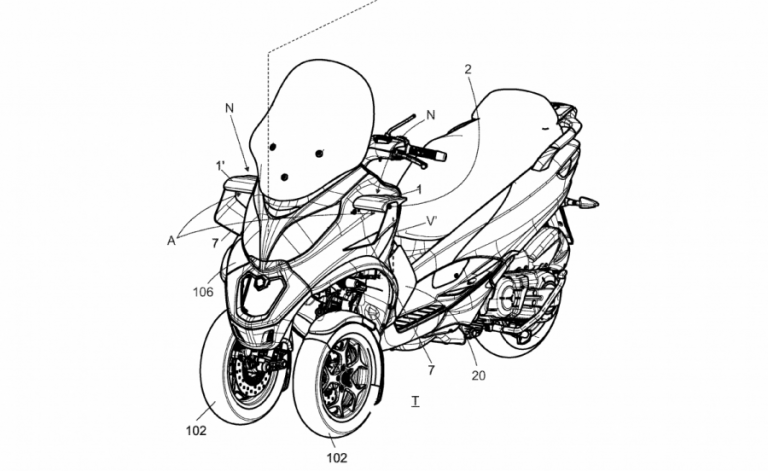 Piaggio MP3 update aero wing