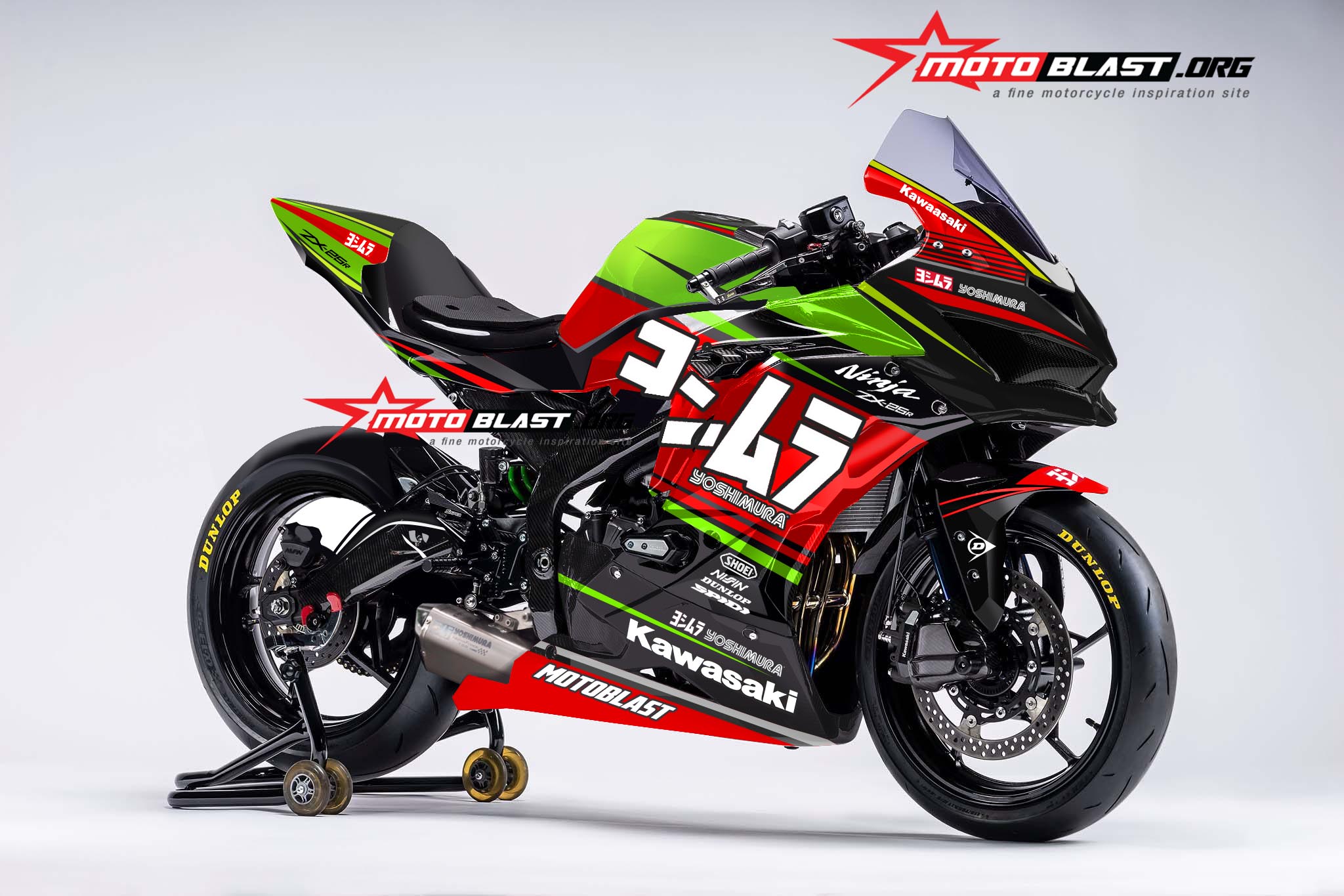 Begini Penampilan Kawasaki Zx25r Pakai Knalpot Yohsimura Motoblast