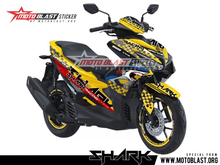 AREOX 155 VVA yellow SHARK