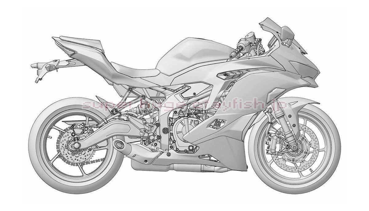 Desain Paten Kawasaki Ninja ZX25R muncul - MOTOBLAST