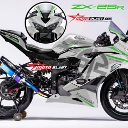 2 NINJA ZX25R WHITE H2R MOTOBLAST
