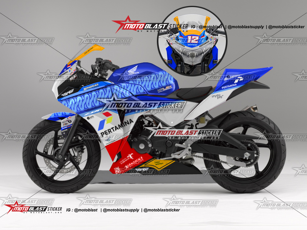 Modif striping Honda CBR250R - CBR150R CBU Thailand Mandalika Racing