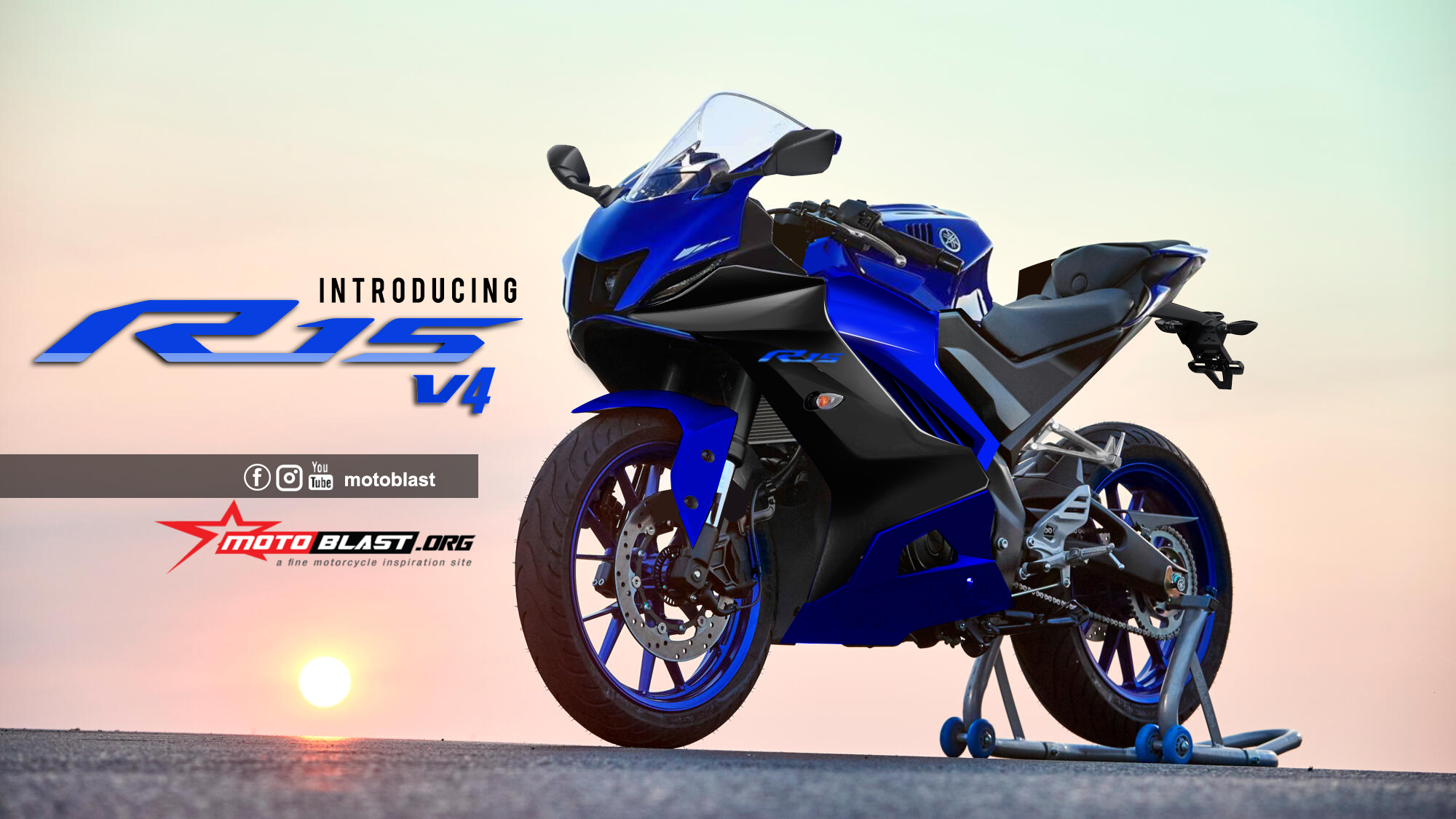 UPDATE Rendering Yamaha R15 V4, Ganteng tenan - MOTOBLAST