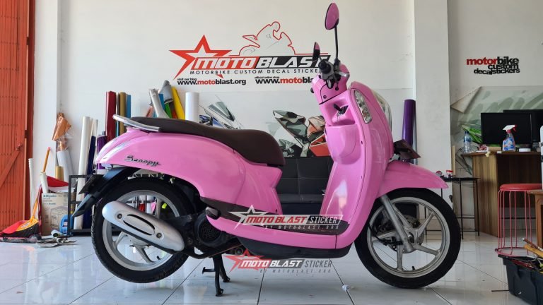 honda scoopy pink full stiker motoblast22