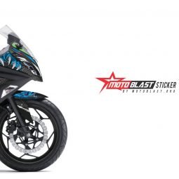 3 NINJA 250R FI SINGA BLUE 2c