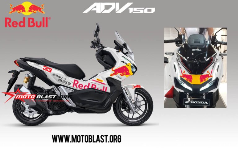 1 ADV 150 REDBULL WHITE motoblast