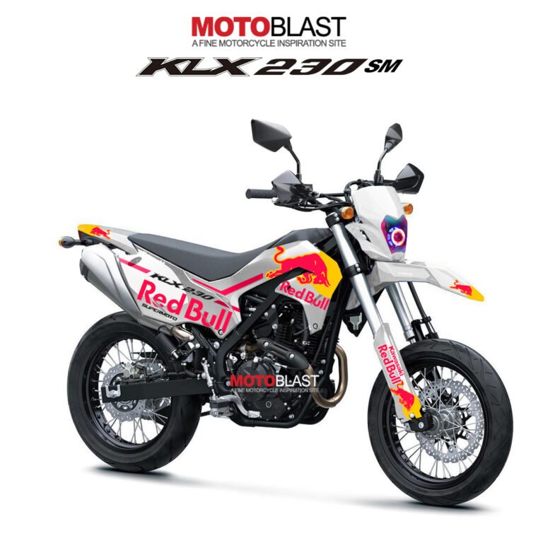 KLX230SM white redbull