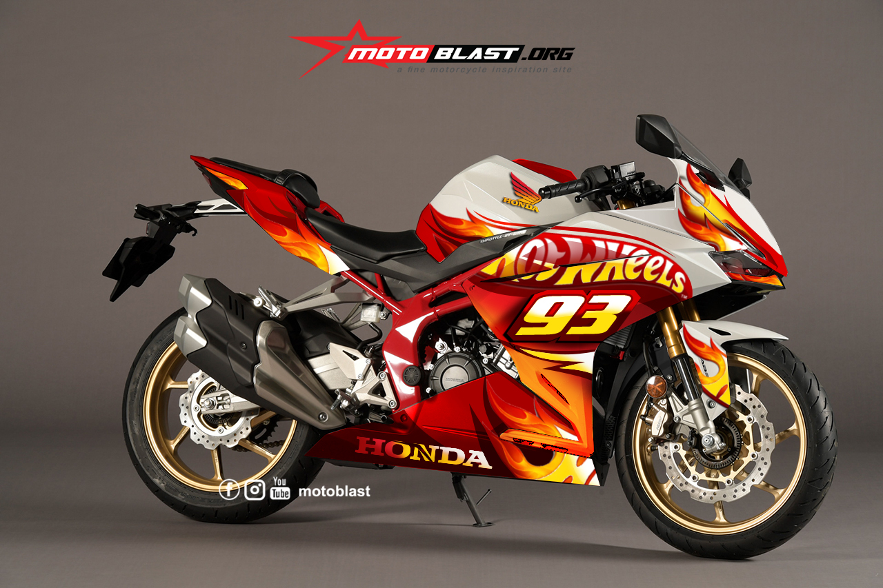 Modifikasi Striping Honda Cbr250rr Hot Wheels Motoblast