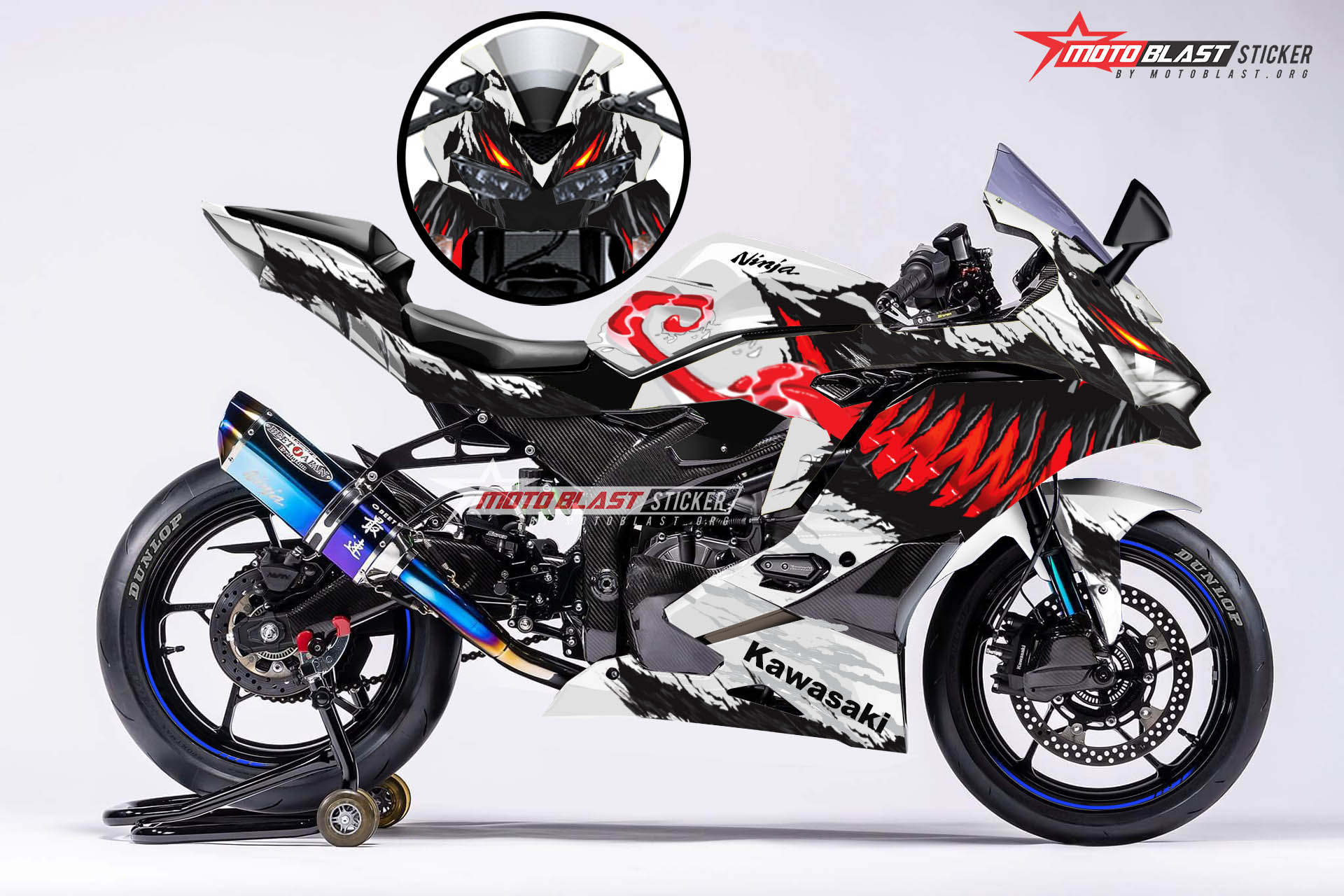 Modifikasi Striping Kawasaki Ninja ZX25R Antivenom - MOTOBLAST