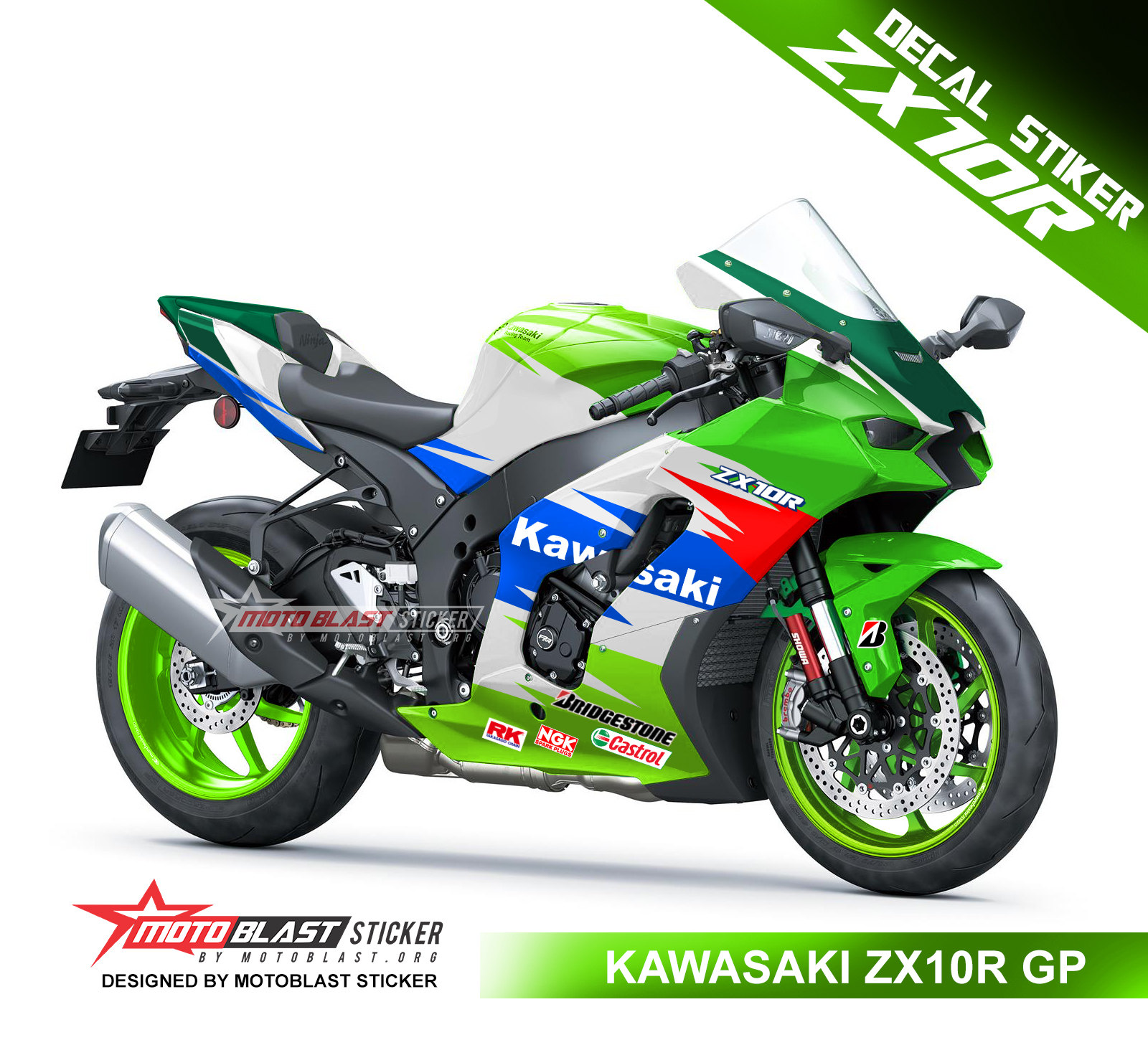 Modifikasi Striping Kawasaki ZX10R ala X09 GP 1992 - MOTOBLAST