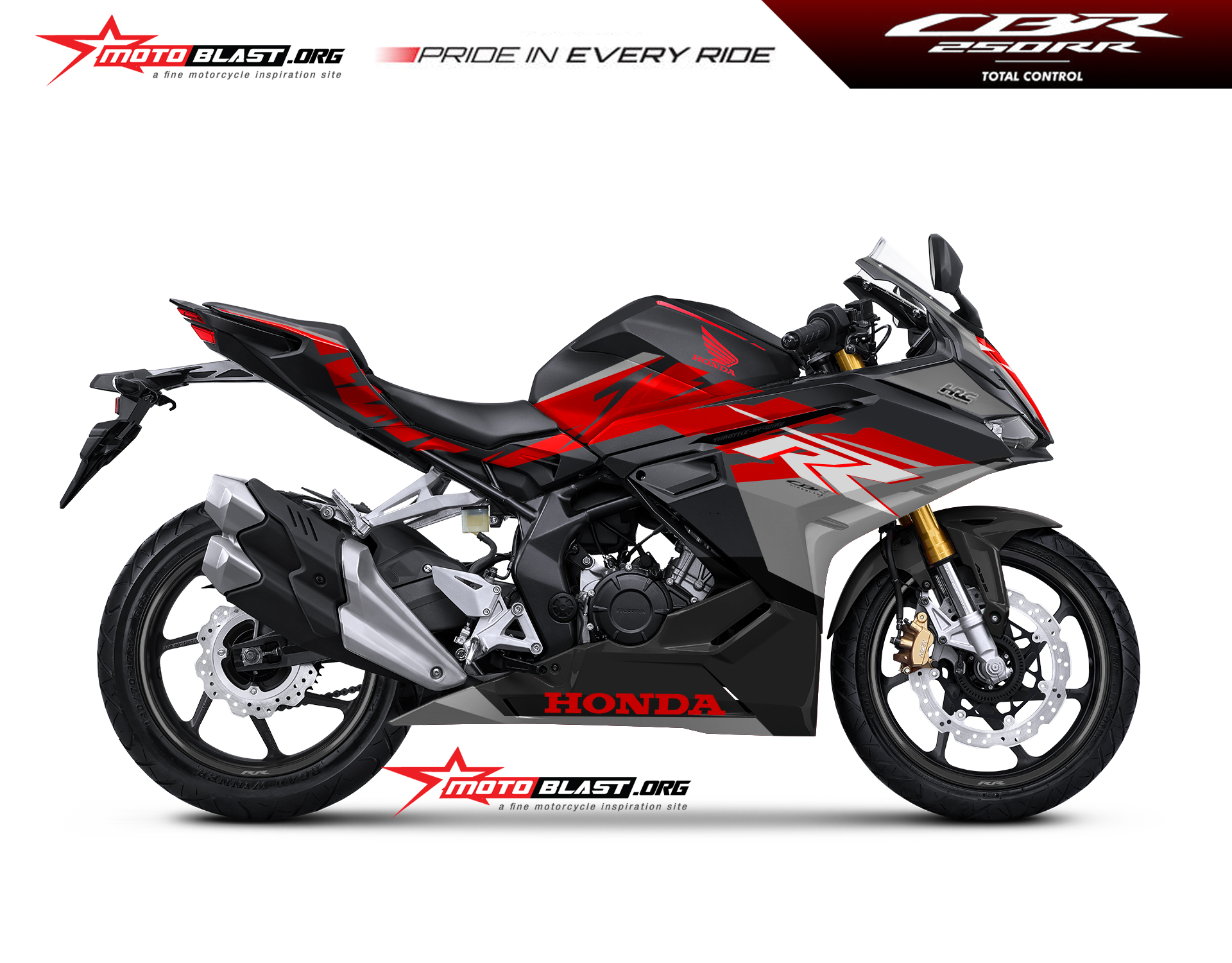 Modifikasi Striping Honda New CBR250RR MCGuinnes Fireblade - MOTOBLAST