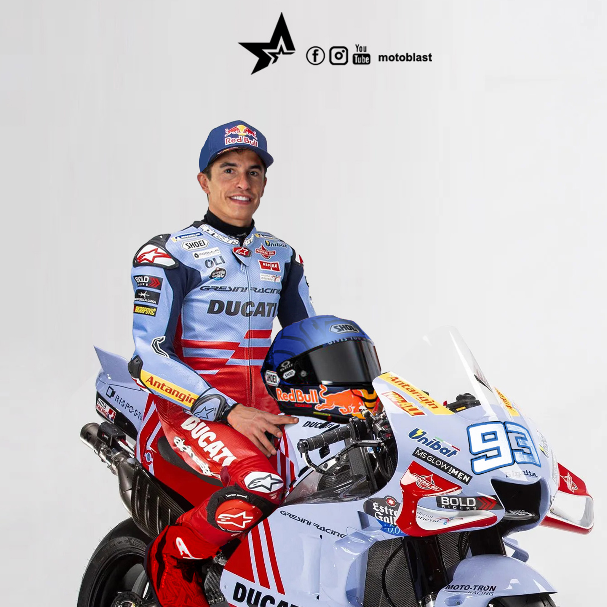 Marc Marquez resmi akan gabung di Gresini racing motoGP 2024 MOTOBLAST