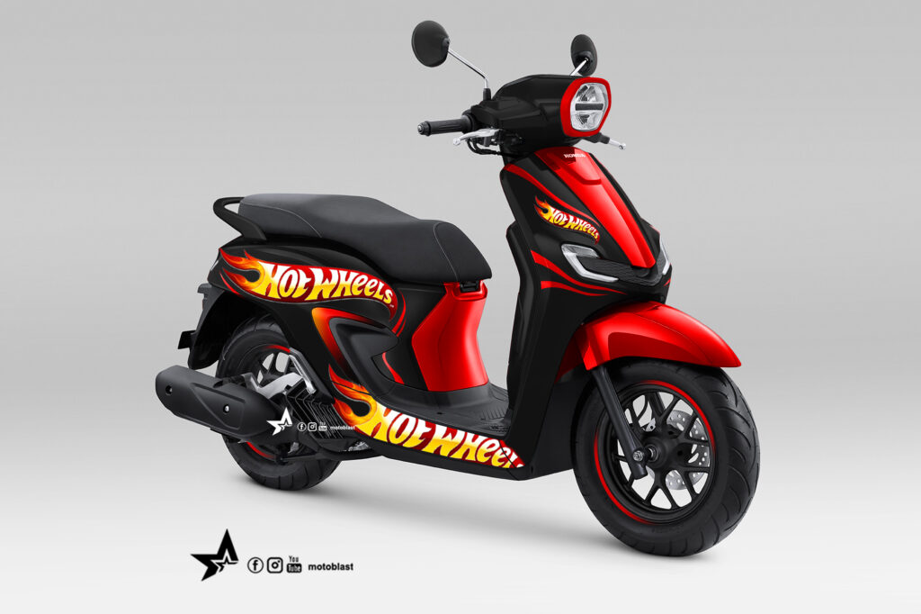 Modifikasi Striping Honda Stylo 160 Livery Hot Wheels - MOTOBLAST