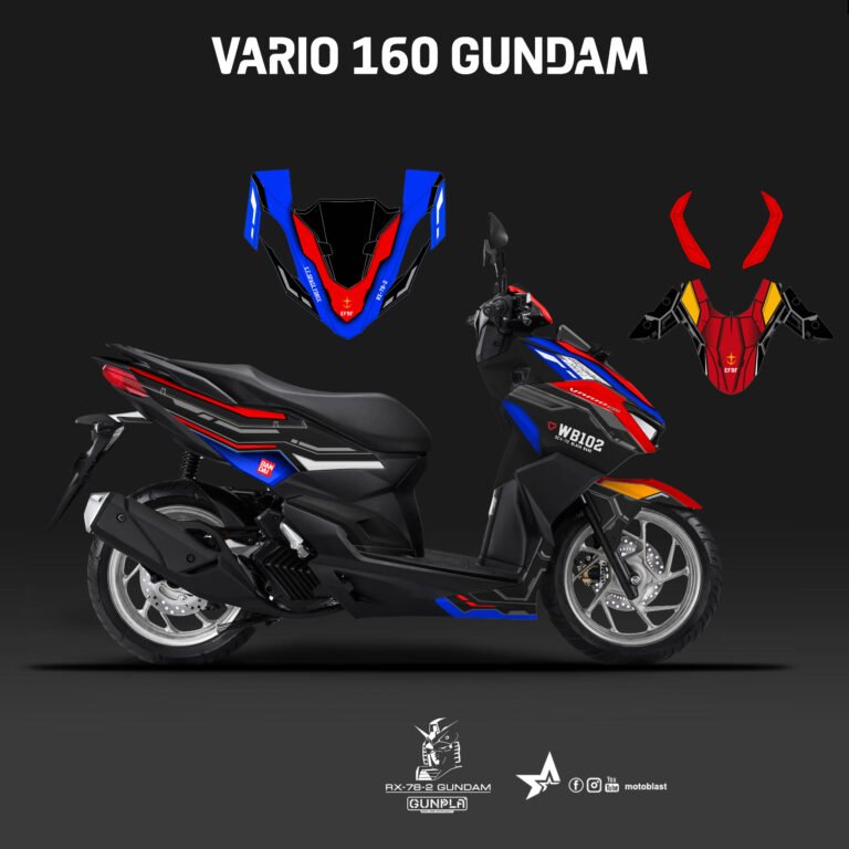 VARIO 160 GUNDAM BLACK2 a