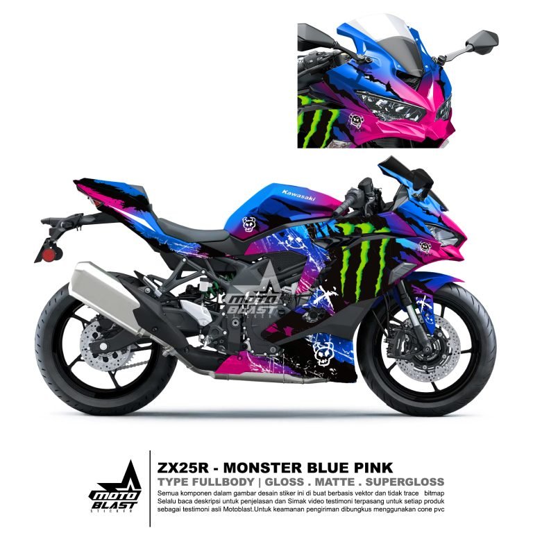 ZX25R MONSTER BLUE PINK