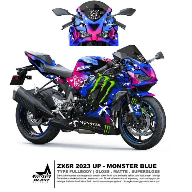ZX6R BLUE MONSTER