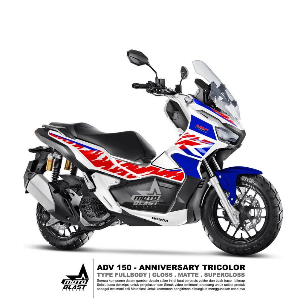 Modifikasi Striping Honda Adv 150 Anniversary Fireblade - MOTOBLAST