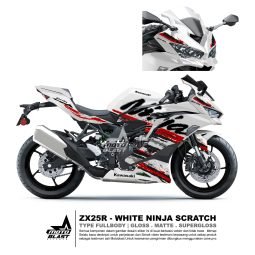 10 ZX25R WHITE NINJA SCRATCH